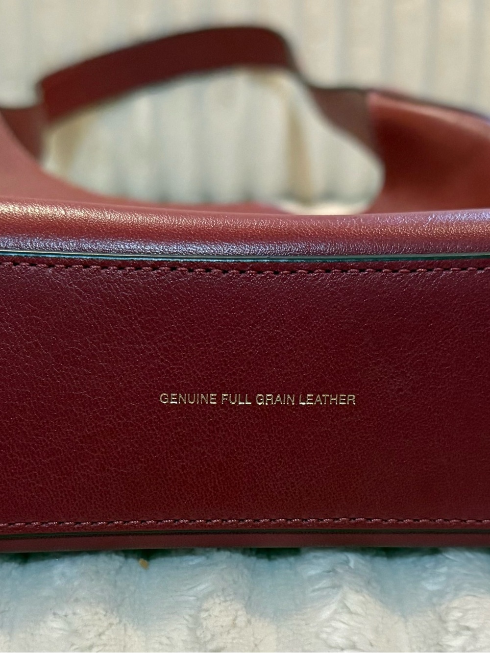 Coach Brooklyn 28 Smooth Leather Shoulder Hobo in Merlot - Picture 5 of 6